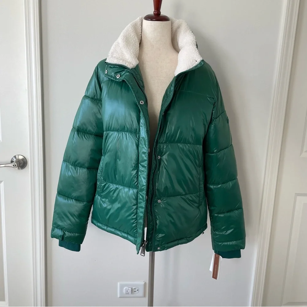 NWT Koolaburra by UGG Women's Green Puffer Jacket - Picture 9 of 11